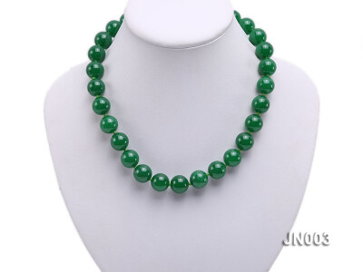 

YIAILI 12mm Malay jade necklace stylish&simple temperament 8099