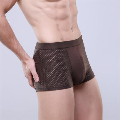 

Mens Ice Silk Boxer Briefs Breathable Openwork Boxers With Pouch