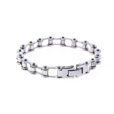

Unisex Titanium Steel Bicycle Bracelet Twisted Chain Thick Chain Pair Bracelet