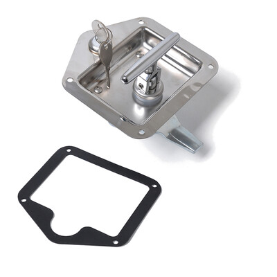 

Folding T Handle Lock Stainless Steel Flush Mount Tool Box Trailer Caravan Truck Toolbox