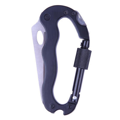 

5 in 1 EDC Outdoor Multi Function Climbing ToolCarabiner Hook Gear Buckle