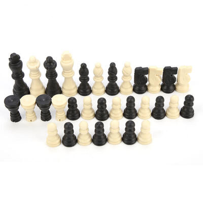 

Greensen 32 Pcs Plastic Complete Chessmen International Word Chess Game Entertainment