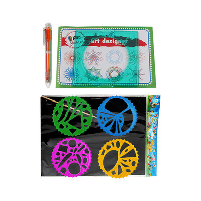 

Tailored Spirograph Deluxe Kit Design Gift Multicolored Gel Pens Set for Development