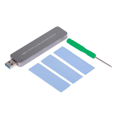 

M2 NVME to USB 30 Adapter M2 NGFF PCIE SSD Adapter Card Portable Hard Drive Enclosure Plug & Play