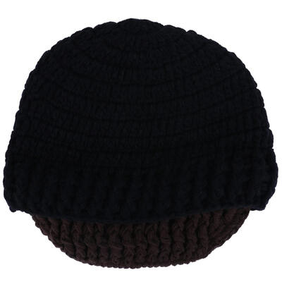 

Warm Autumn Winter Knitted Hat Woolen Cap Women Men Stripe Hand Made Cap