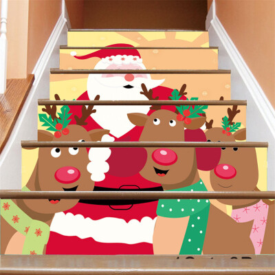 

Toponeto Christmas Decoration Stair Stickers Christmas Stairs Stickers Wall Stickers