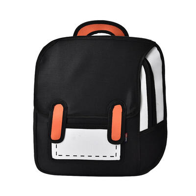 

Fashion Creative Women 2D Drawing Backpack 3D Jump Style Cartoon School Bag