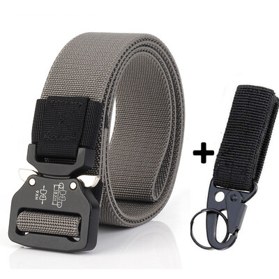 

Men Tactical Belt Military Nylon Trouser Belts Metal Buckle Canvas Style Belts Army Designer Male Training Waist Belt Fishing