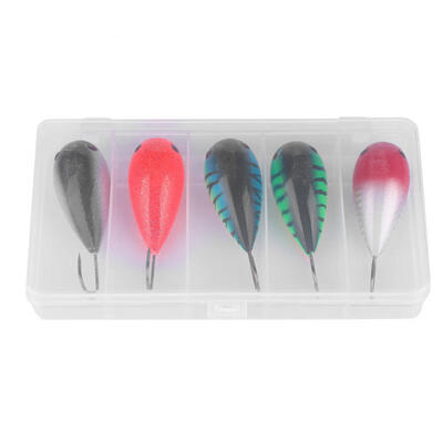 

Greensen 5PCS Durable Fishing Hard Lures Artificial Bait with Sharp Hook Fisher Accessory