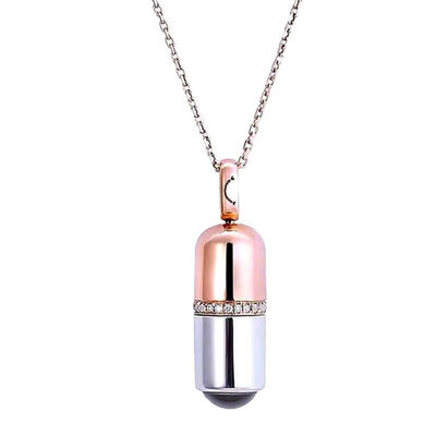 

Creative Capsule Pendant 100 Languages I LOVE YOU Carved Necklace Valentine Gift