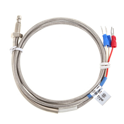 

1m High Temperature Cable PT100 RTD with 6mm Thread Thermometer Sensor