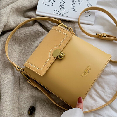 

Summer small fresh bag womens bag 2019 new quality feeling French minority slanted bag 100 bucket bag
