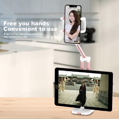 

Multi-functional 360° Rotation Adjustable Foldable Mobile Phone Bracket Lazy Vehicle Desktop Phone Tablet Stand Holder for Live Br