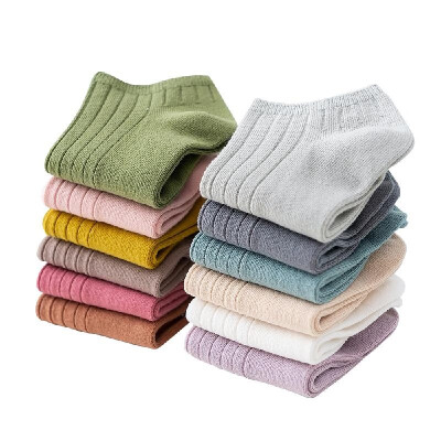 

12PcsKit Candy Color Cotton Women Low Cut Ped Socks Washable Casual Sock Soft&Comfortable