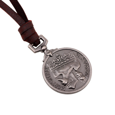 

Skull Leather Coin Pendant Necklace 1 PCS