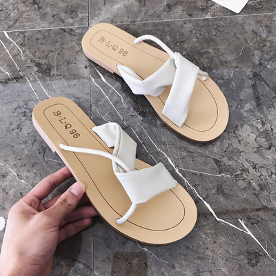 

Ins slippers woman summer flat-bottomed open-toed fashion wearing a hundred lazy beach sandals&slippers