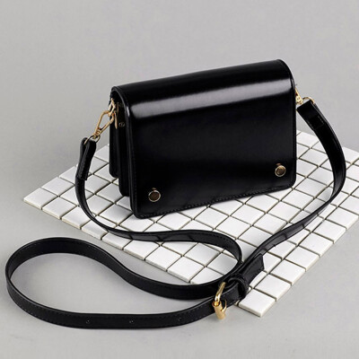 

Tailored Womens Fashion Shoulder Bag Buckle Small Square Bag Solid Color Messenger Bag