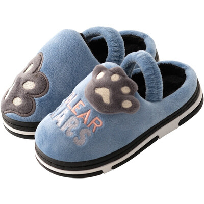 

Toddler Baby Shoes Autumn Winter Warm Kids Slippers Boys Girls Household Indoor Cotton Shoes Non-slip Childrens Slippers