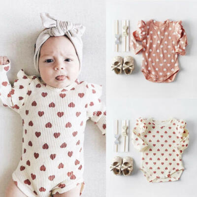 

Newborn Infant Baby Girls Clothes Ruffle Romper Jumpsuit Bodysuit Autumn Outfit