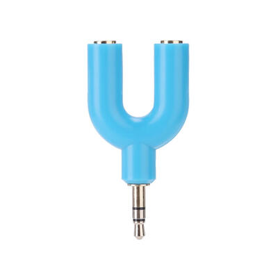 

35mm Extension Earphone Headset Audio Splitter 1 Male to 2 Female Adapter