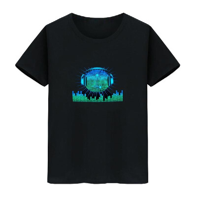 

LED T-shirt Voice-activated Flash for Man&Woman Party Rock Disco Night Club