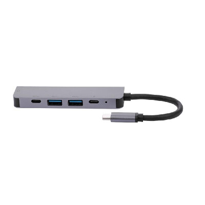 

5-Port 5IN1 Type-C to PD USB2 HDTV TypeC Adapter Multi-Function Converter 4K for Macbook HDTV Projector Plug & Play