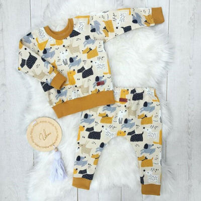 

UK Infant Baby Boys Girls Autumn Clothes Animal Sweatshirt Pants Leggings Outfit