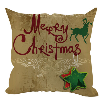 

Tailored Christmas Pillow Cover Pillowcases Decorative Sofa Cushion Cover Home Decoration