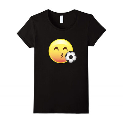 

Emoji Loves Soccer T-Shirt - Funny Live Love Play the Game