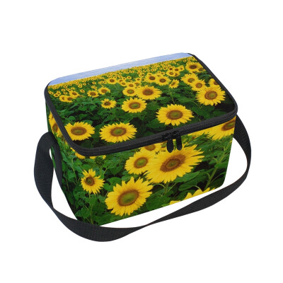 

ALAZA Lunch Box Plant Sky Flower Insulated Lunch Bag Large Cooler Tote Bagfor Men Women