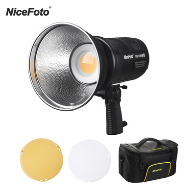 

NiceFoto HB-1000B II Handheld LED Video Light 100W Photography Lamp 3200K5600K Stepless Dimmable CRI95 Supports APP Remote Contr