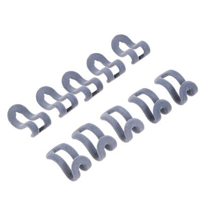 

10pcs Mini Flocking Hanging Hook Non Slip Clothing Hanger Hook