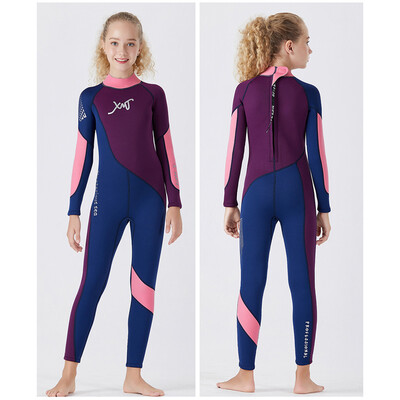 

Saidsome Kids Scuba One-piece Diving Suit Neoprene Snorkeling Wetsuit Surfing Swimwear diving suit diving water diving mask