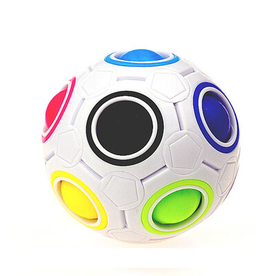 

〖Follure〗Stress Reliever Rainbow Magic Ball Plastic Cube Twist Puzzle Toys