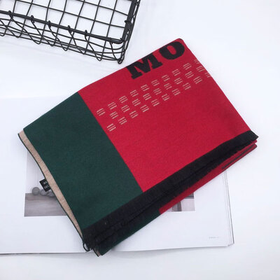 

Korean version of color matching imitation cashmere scarf female autumn&winter wild thick shawl dual-use long student collar warm