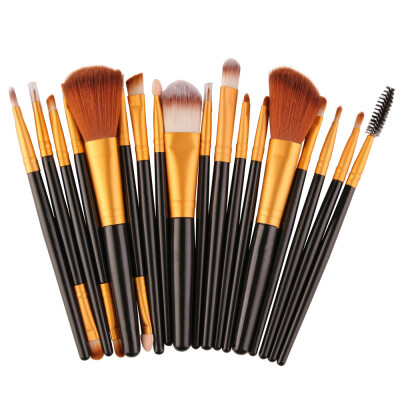 

〖Follure〗18 pcs Makeup Brush Set tools Make-up Toiletry Kit Wool Make Up Brush Set BK