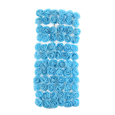 

72Pcs Colorfast Foam Roses Artificial Flower Head Wedding Bride Party Home Decor