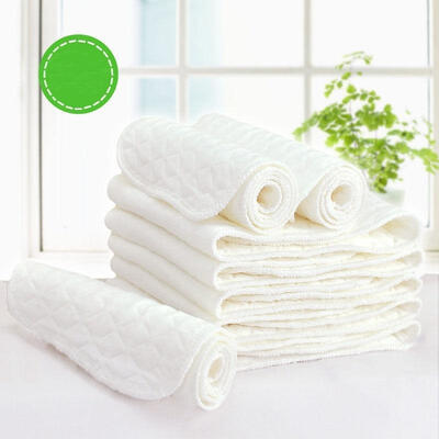 

10 PCS New Reusable Baby Modern Cloth Diaper Nappy Liners insert 3 Layers Cotton