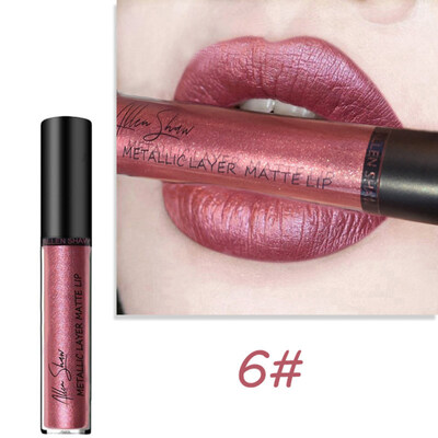 

Shimmers Liquid Lipstick Waterproof Mermaid Lip Gloss Glitter Metallic Cosmetics