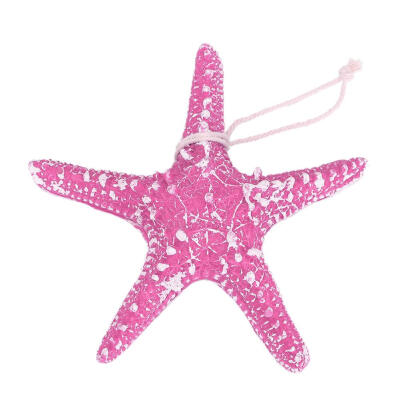 

Mediterranean Style Sea Star Shape Resin Crafts Fishing Net Pendant Decor