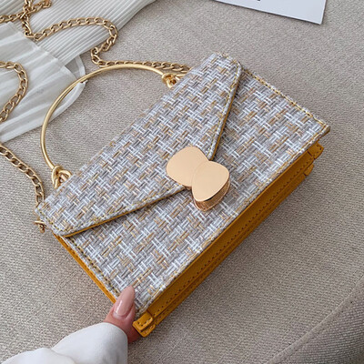 

Woven small bag women 2019 new Korean fashion Joker shoulder Messenger bag fashion handbags