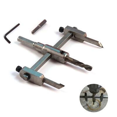 

Adjustable Wood Circle Hole Saw Drill Bit Cutter Kit Set Tool For Bench Drill