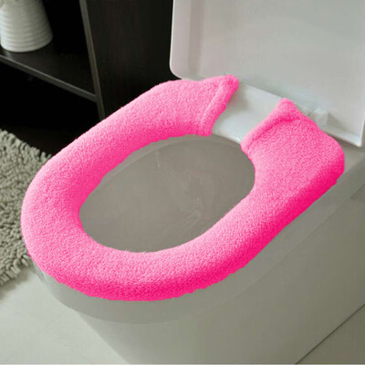

〖Follure〗Bathroom Toilet Seat Closestool Washable Soft Thicken Warmer Mat Cover Pad