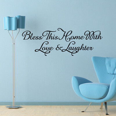 

〖Follure〗Bless This Home Removable Art Vinyl Mural Home Room Decor Wall Stickers