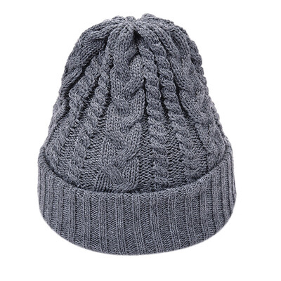 

Tailored Fashion Women Men Solid Color Knited Headgear Beanie Tail Hat Cap
