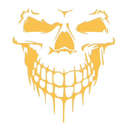 

Tailored Reflective Skull Car Stickers Styling Removable Waterproof Sticker Decoration