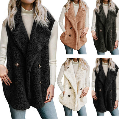 

Roseonmyhand Womens Calsual Jacket Winter Sleeveless Vest Ladies Coat Overcoat With Pocket