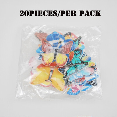 

FUNNYBUNNY Edible Butterflies Large Rainbow Variety Set of 20pcs - Cake Decoration&Cupcake Toppers Decoration