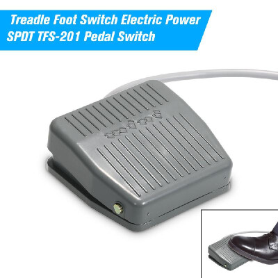 

Treadle Foot Switch Electric Power SPDT TFS-201 Pedal Switch DC5-48V AC24-250V 10A Momentary Control NONC Latching Reset Switch