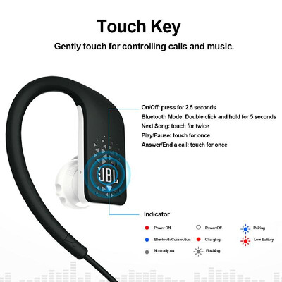 

JBL GRIP 500 Wireless Bluetooth Headphone Bluetooth 41 in-ear Earphones Hands-free Calls Music for Bluetooth-enable Devices